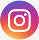 Gradient-colored Instagram logo with a white camera icon on a transparent background