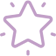 Purple star icon on a white background